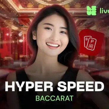 Live Dealer logo of Hyper Speed Baccarat from Evolution at Janusz Casino