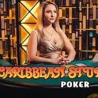 Live Dealer logo of Caribbean Stud Poker from Evolution at Janusz Casino