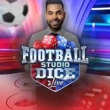 Football Studio Dice online game logo by Evolution on januszcasinos.pl