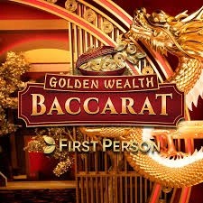 Golden Wealth Baccarat by Evolution, showcased at januszcasinos.pl – game logo